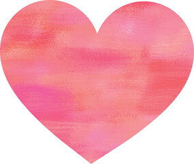 ハートの手書き風イラスト素材・かわいい・バレンタイン