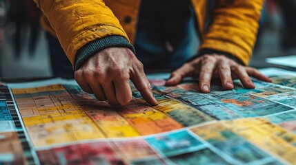 Obraz premium Exploring the Map: A Journey of Discovery