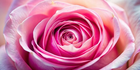 Close-Up Pink Rose with Copy Space: Elegant Floral Background for Text