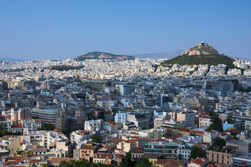 panoramic view on Athens, Greece