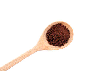 spoon with cocoa powder