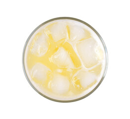 Pineapple juice isolated