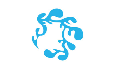 Circle liquid water design vector