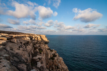 Cliffs of Cap De Barbaria, Formentera, Balearic islands, Spain.