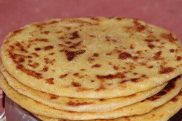 Msemmen Close Up, Traditional Moroccan Flatbread