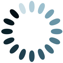 Circular Loading Animation Simple Blue Design