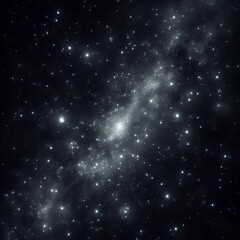 Obraz premium The image is a digitally generated representation of a starry night sky, similar to a real astronomical event. 