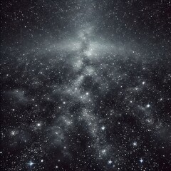 Obraz premium The image is a digitally generated representation of a starry night sky, similar to a real astronomical event. 