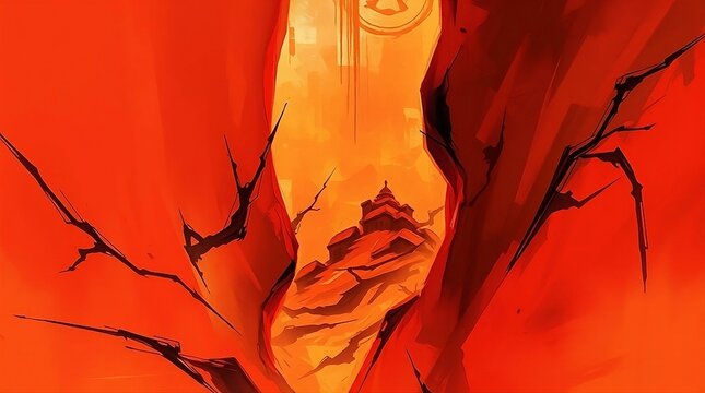 Dynamic Digital Sketch of Warm Abstract Pastel Holographic Background with Rich Textures