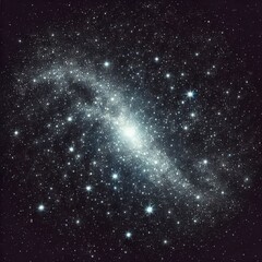 Obraz premium The image is a digitally generated representation of a starry night sky, similar to a real astronomical event. 