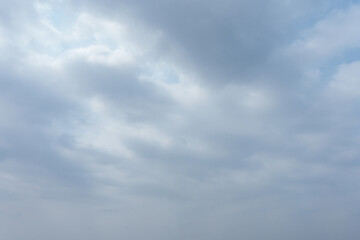 Overcast Sky with Soft Gray Cloudscape Atmospheric and Serene Natural Background