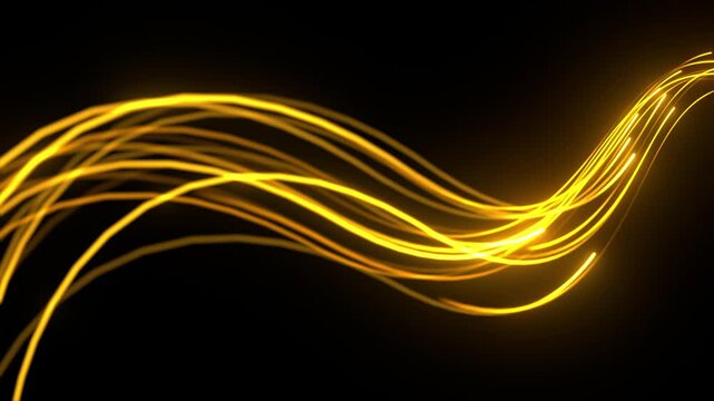 shimmering glow lines in wedding intro loop