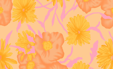 Unstoppable Digital Abstract Allover Design with High-Impact Effects