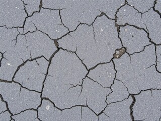 Obraz premium Close-up shot of a weathered asphalt road surface with visible cracks and uneven textures, weathered, asphalt, abstract