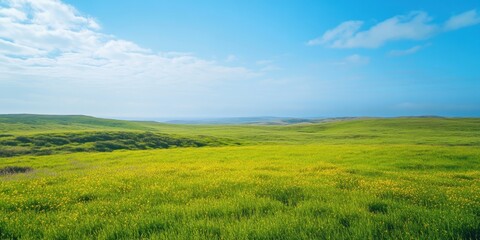 Fototapeta premium meadow winds soothing and calming visuals rela