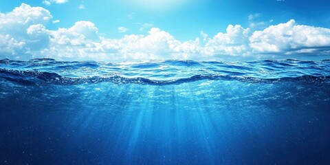 Naklejka premium ocean waves soothing and calming visuals relax