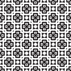 Minimalist black and white seamless pattern background