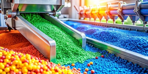 Eco-Friendly Biodegradable Plastic Pellets in Molding Machine for Sustainable Packaging