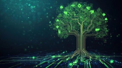 Digital Tree of Innovation: A Futuristic Vision of Technology and Growth