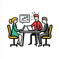 ビジネスシーンの背景素材