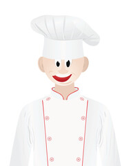 Cook character icon. vector illustration