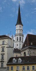 Obraz premium Urban view, old town in Vienna 