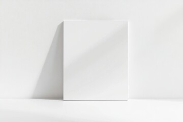 Elegant magazine mockup showcasing minimalist design in a bright, clean setting with soft shadows for a contemporary aesthetic