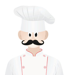 Cook character icon. vector illustration