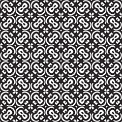 Minimalist black and white seamless pattern background