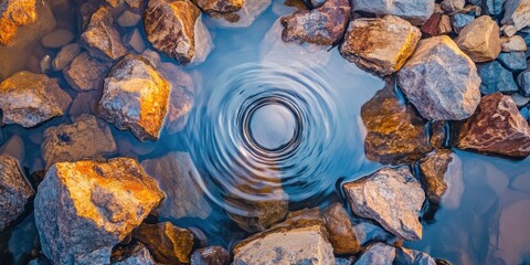 rippled ponds soothing and calming visuals re
