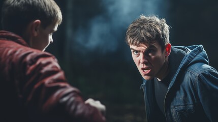  A_close-up of a person being rude to others,generative ai illustration