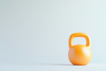 Elevate your fitness routine with this vibrant kettlebell on a pristine white background ready for versatile workouts and training sessions