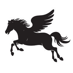 horse silhouette illustration vector design