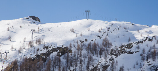 Disused ski resort in the heart of the Swiss Alps.