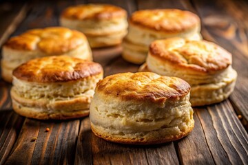 Golden Buttermilk Biscuits, Rustic Baking, Homemade Bread, Food Photography