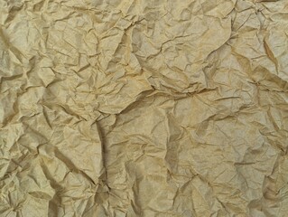 Abstrack crumpled brown paper texture and background 