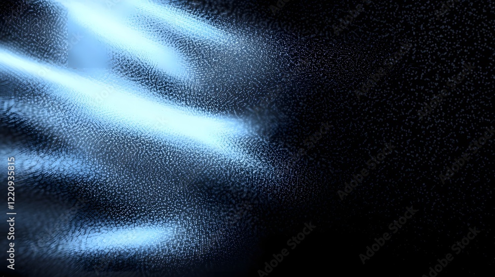 Aufkleber Dynamic and Futuristic Digital Abstract 3D Background Featuring Interconnected Glowing Lines and Geometric Shapes Symbolizing Advanced Technology Data Networks and Processes