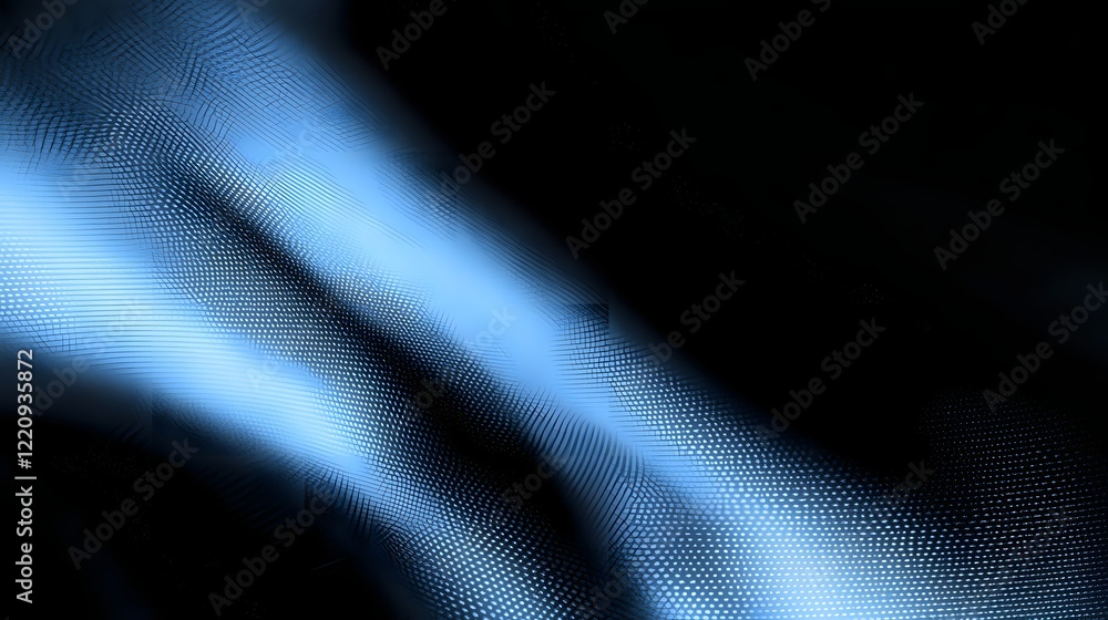 Aufkleber Futuristic 3D digital visualization with complex fluid structures and dynamic elements representing technological advancements big data and AI driven processes suitable for presentations branding