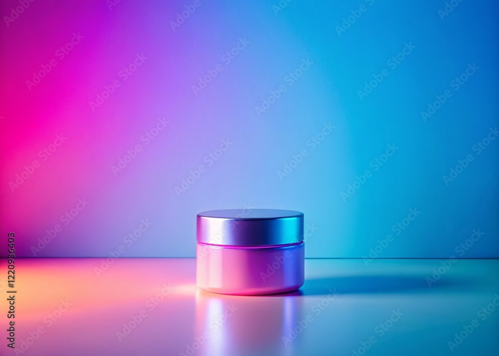 Poster gradient background product photography mockup with white space for text - versatile branding templa