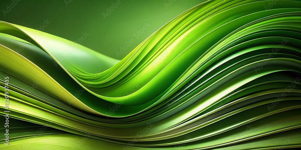 Poster green page curl transition animation stock photo - abstract background