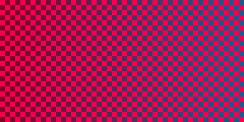 Chess board with very small squares background. orange and blue checkered colors. Repeating texture, illustration, repeating checkered background