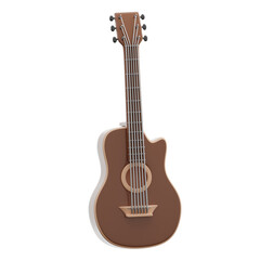 Obraz premium 3d illustration of Acoustic guitar