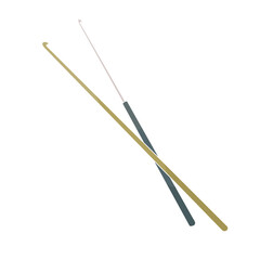 two crochet hook on white background