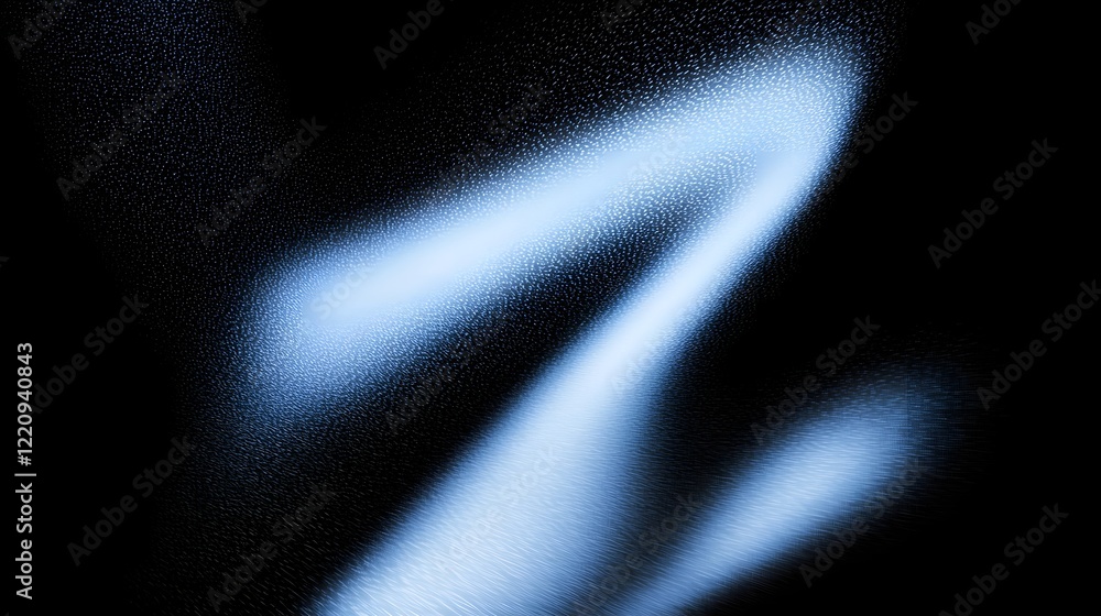 Poster mesmerizing futuristic fluid wallpaper with glowing blue abstract shapes and grainy moody background