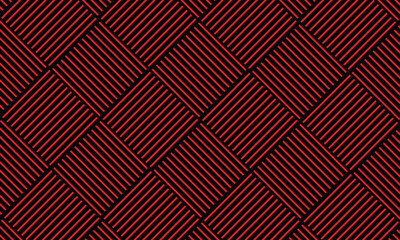 Modern Seamless vector geometric pattern red background.