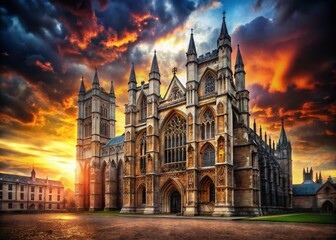 Fototapeta premium Historic Westminster Abbey: Architectural Marvel, 11th Century to Present Day
