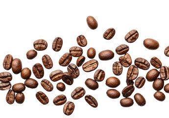 Naklejka premium coffee beans isolated on white