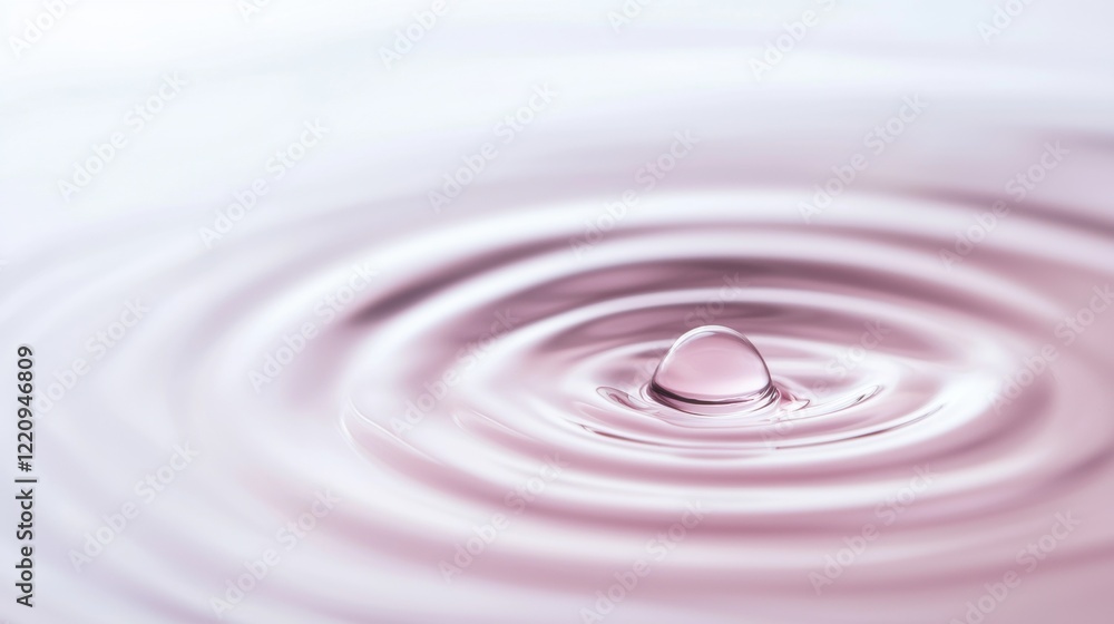 Aufkleber a drop of water is floating on the surface of a large wave