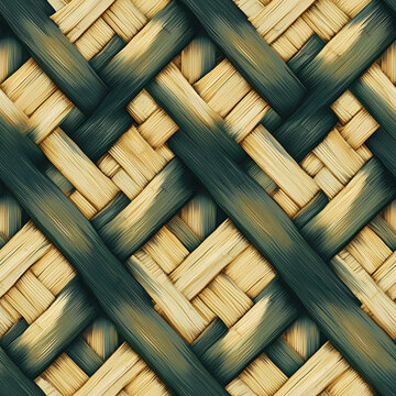 A kagome (woven bamboo) pattern seamless tilebale 