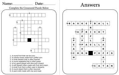 Printable Crossword Puzzle: Brain-Boosting Educational Word Game